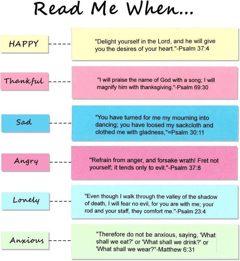 VANWYCHEN Bible Verses in the Hope Jar Read Me When, Colored Bible Verses, Scripture Prayer Jar Bible Gifts for Women Church Faith Based - Image 2
